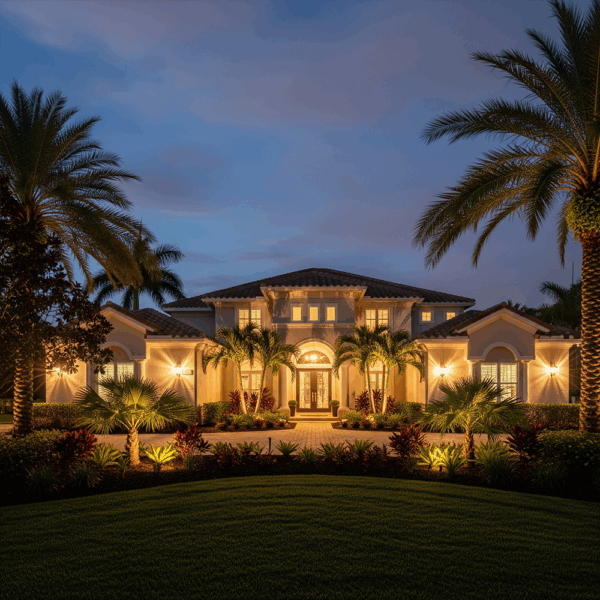 Florida Front Yard Landscape Lighting Design | Sol & Arbor