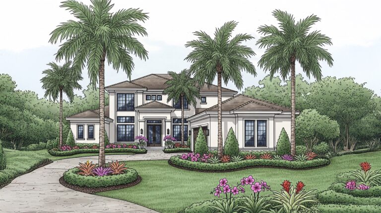Landscape Design Drawing Before | Sol & Arbor Virtual Landscape Designers