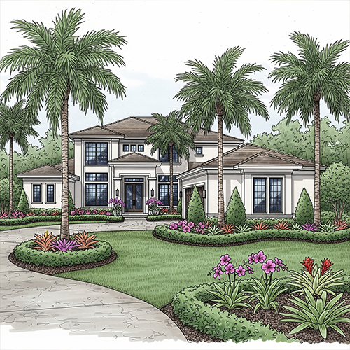 landscape design curb appeal design | Sol & Arbor